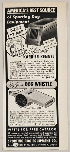 1960 print dog karrier - 1960,