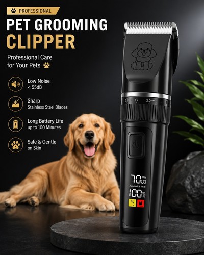 Cordless dog clippers kit - clippers,
