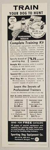 1960 print train your - train, dog