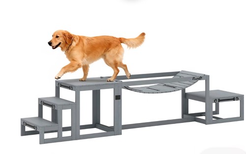 Pawhut pieces wooden dog - 3,